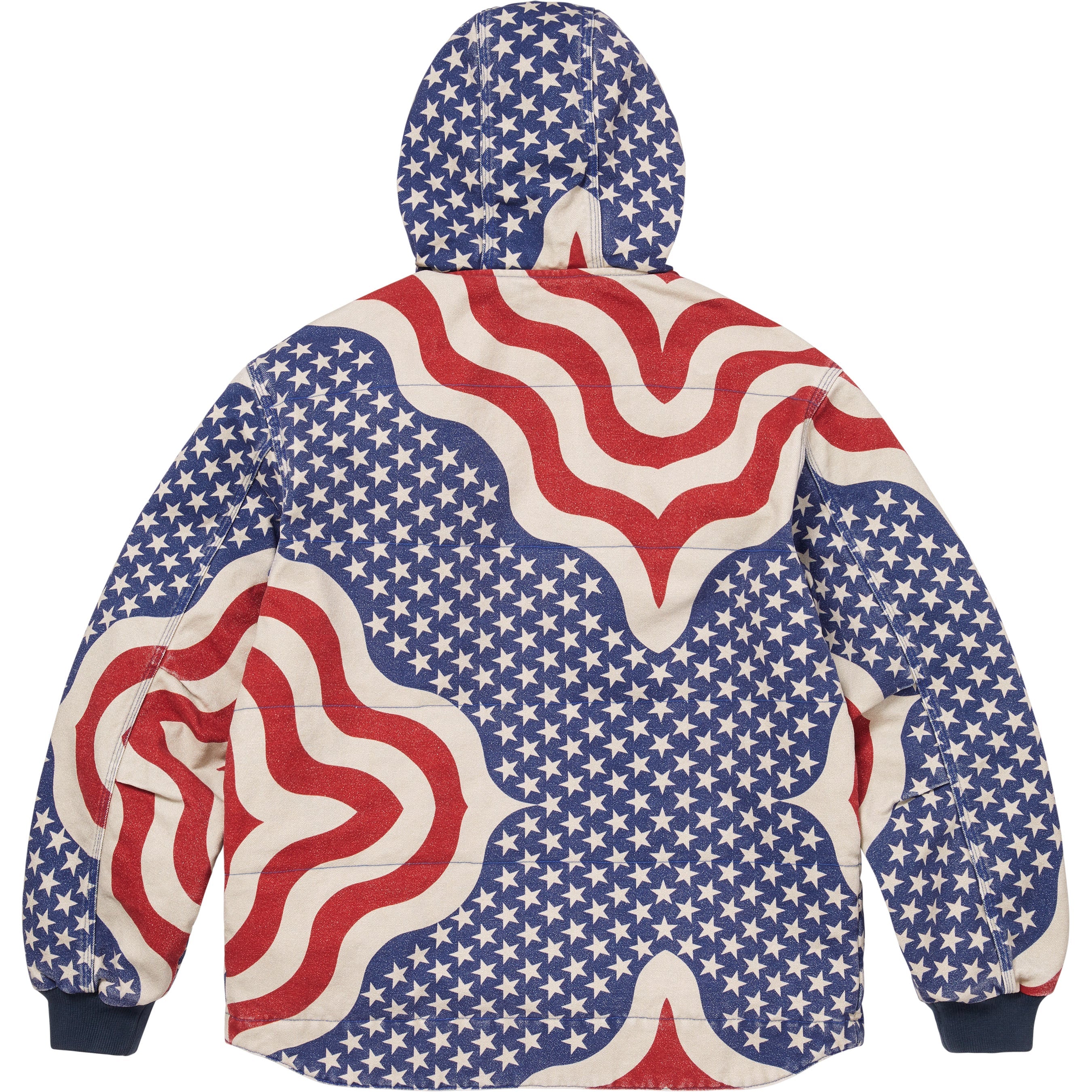 Flag Quilted Hooded Work Jacket view 7